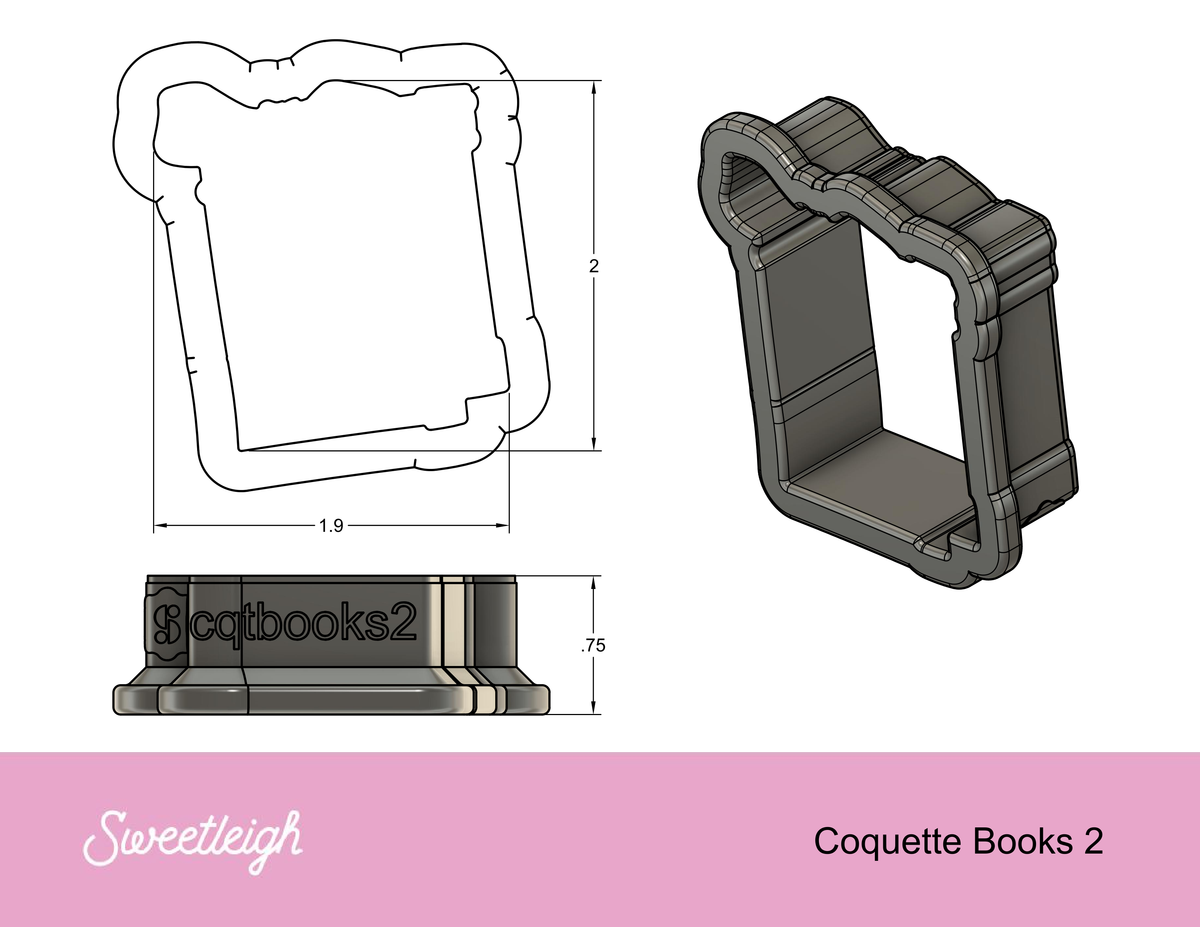 Coquette Books 2 Cookie Cutter