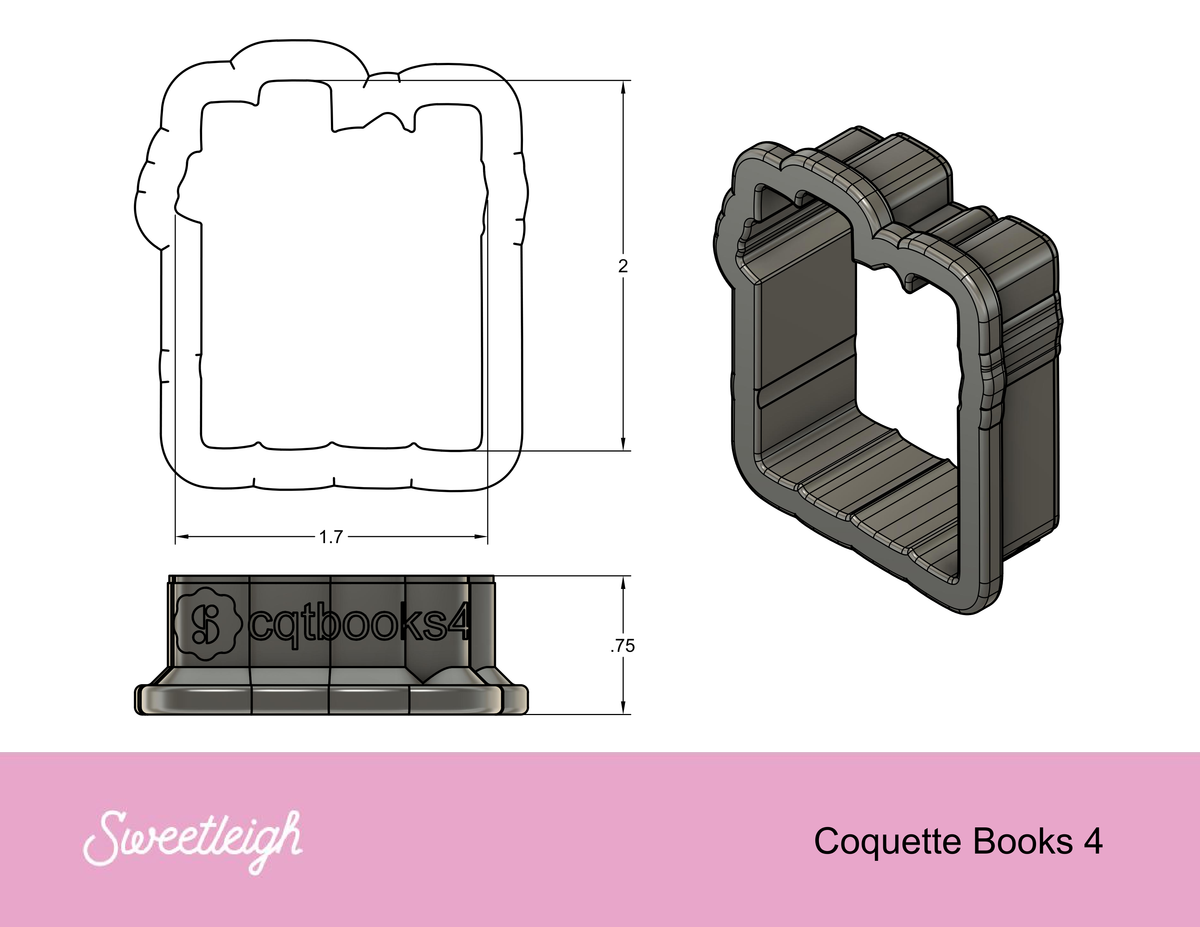 Coquette Books 4 Cookie Cutter