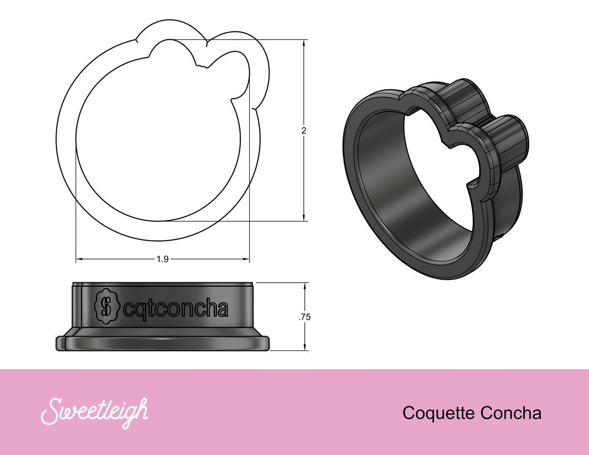 Coquette Concha Cookie Cutter