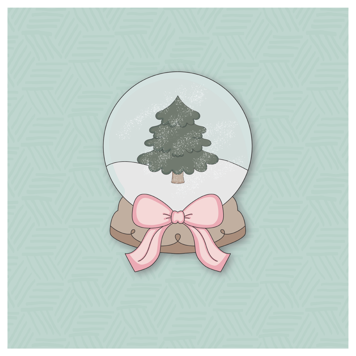 Coquette Snow Globe 1 Cookie Cutter