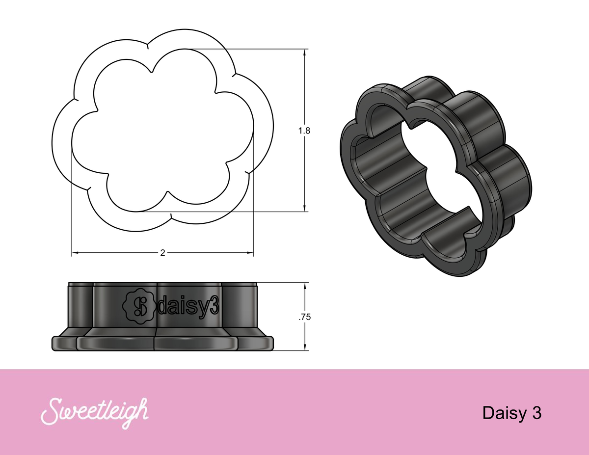 Daisy 3 Cookie Cutter