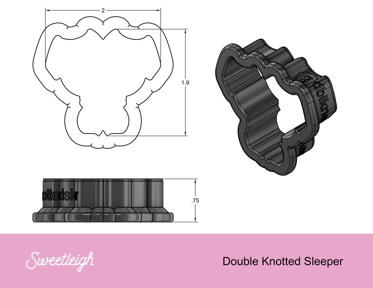 Double Knotted Sleeper Cookie Cutter
