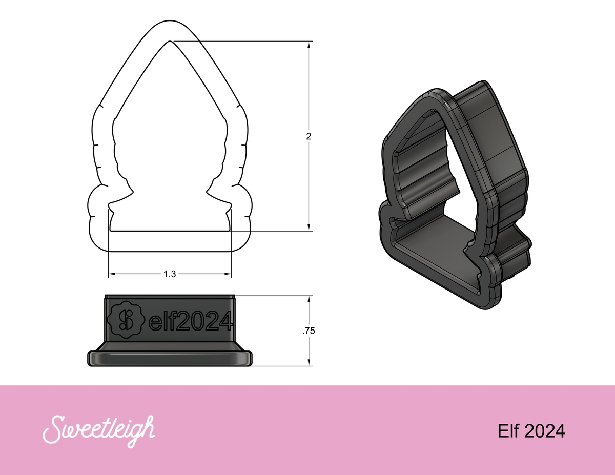 Elf 2024 Cookie Cutter