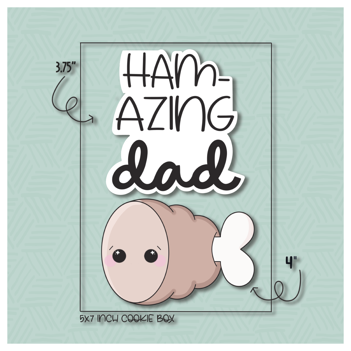 Ham-azing Dad 2 Piece Cookie Cutter Set