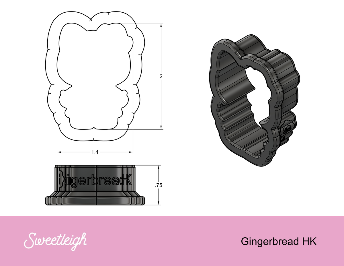 Gingerbread Kitty Cookie Cutter