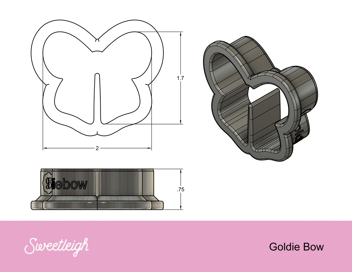 Goldie Bow Cookie Cutter