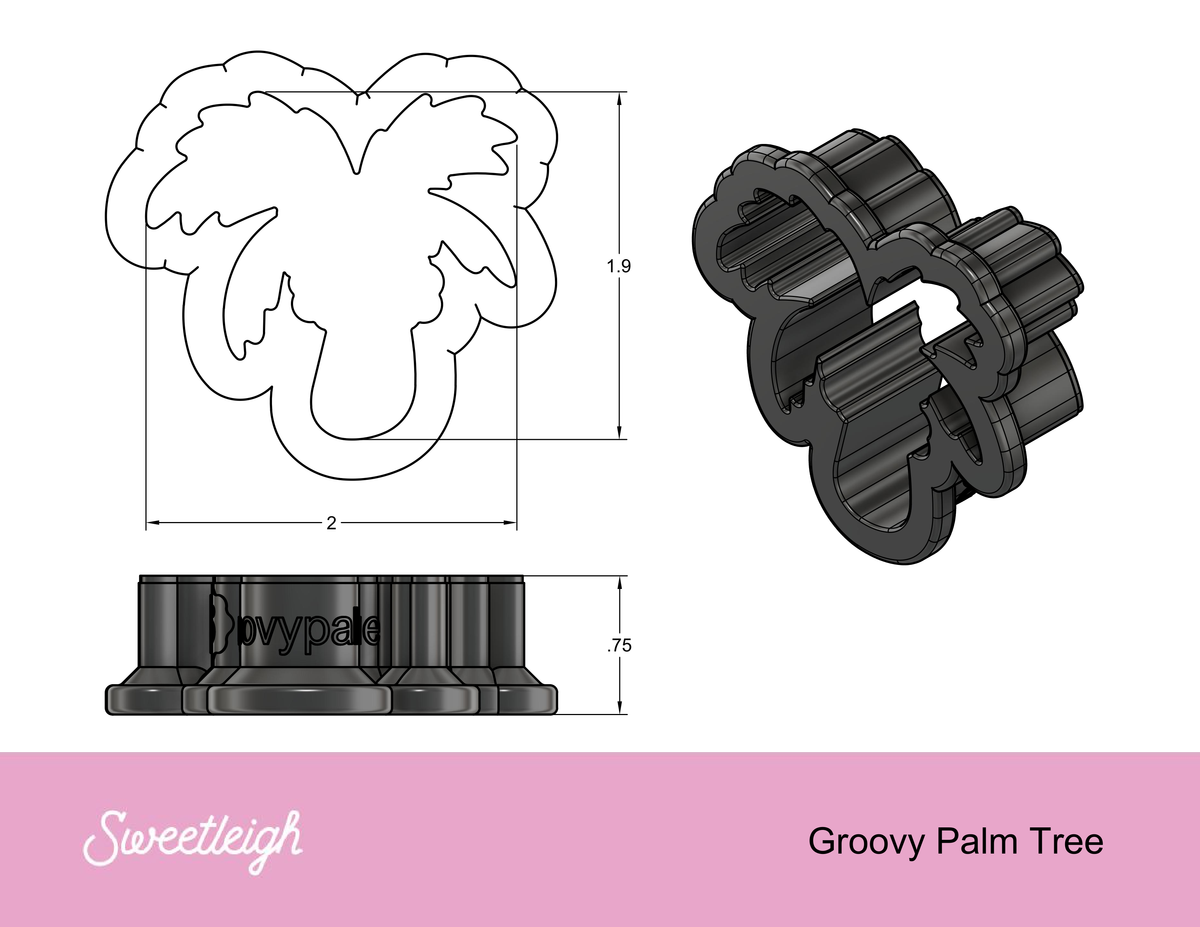 Groovy Palm Tree Cookie Cutter