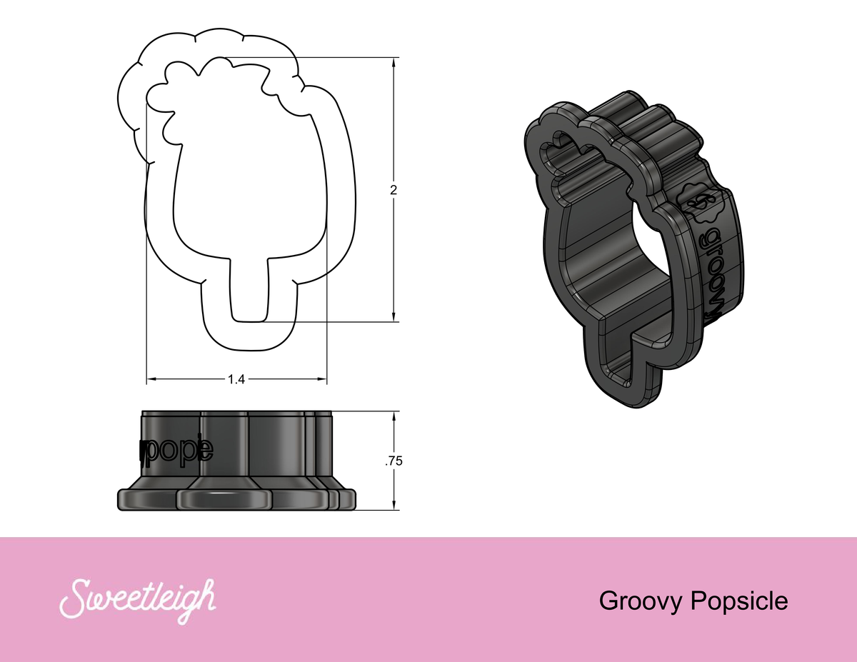 Groovy Popsicle Cookie Cutter