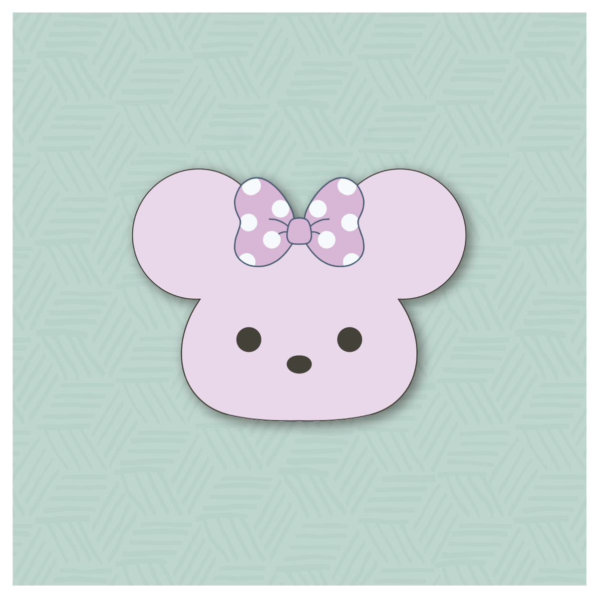 Girly Mouse Mallow Bunny Face Cookie Cutter