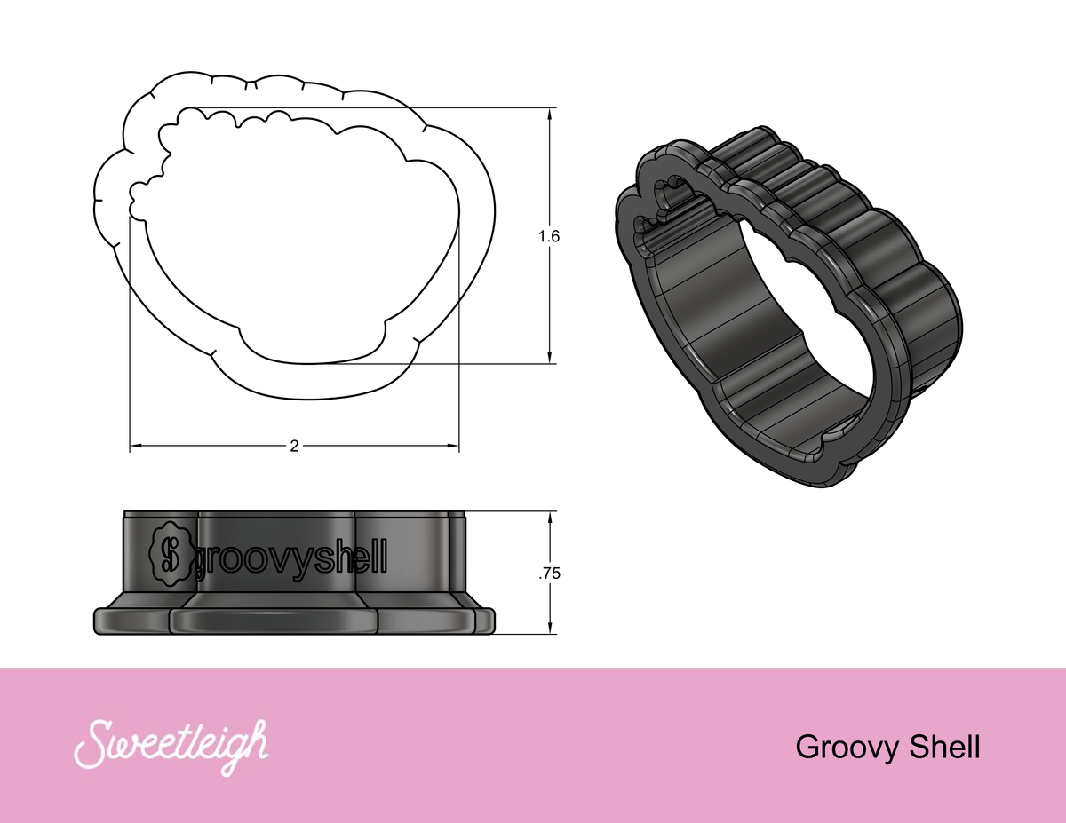 Groovy Shell Cookie Cutter