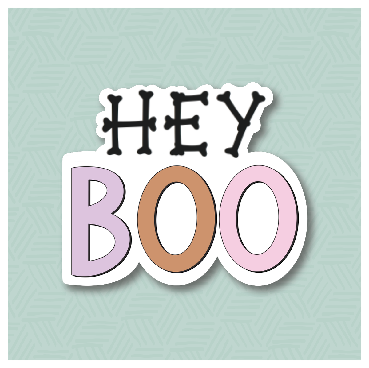 Hey Boo 2 Hand Lettered Cookie Cutter