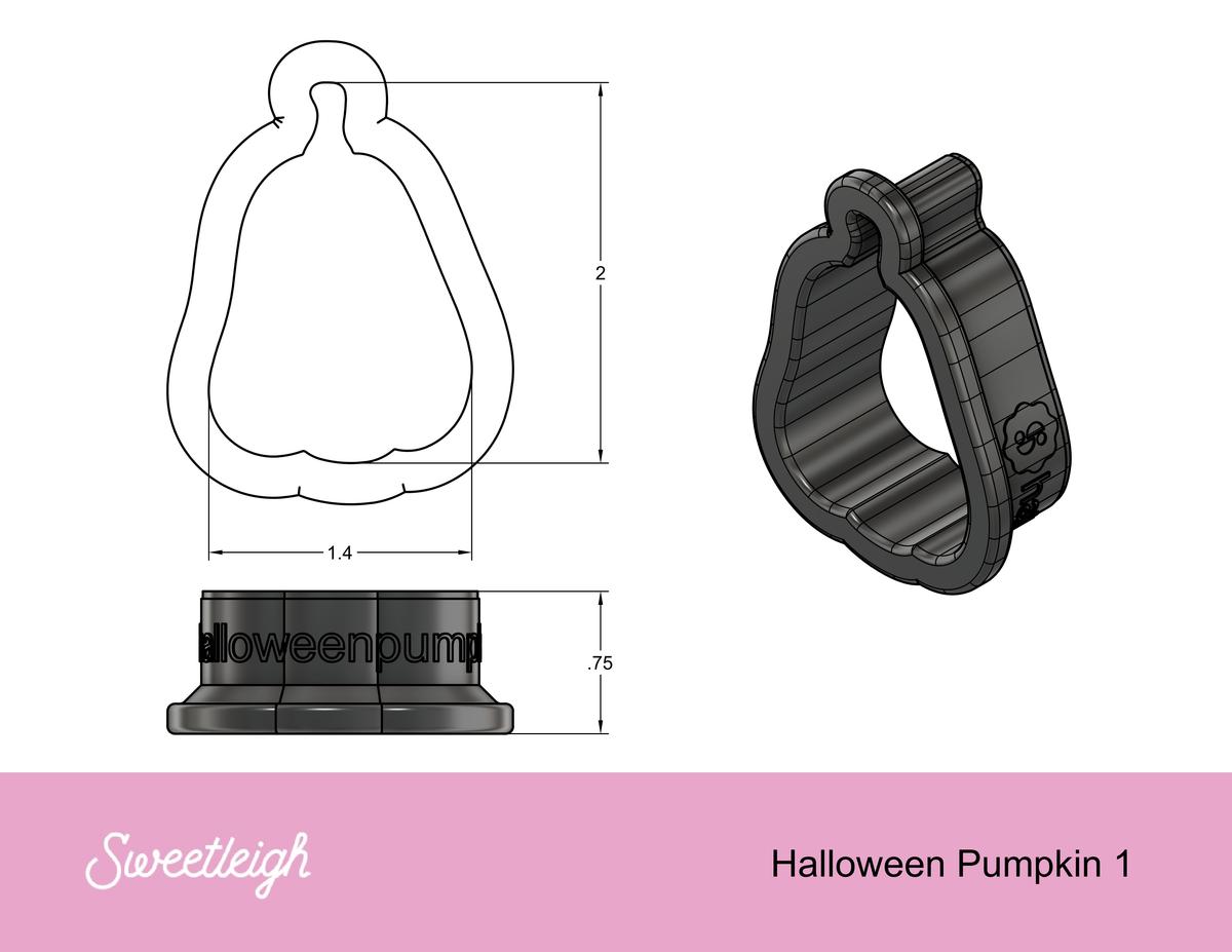 Halloween Pumpkin 1 Cookie Cutter