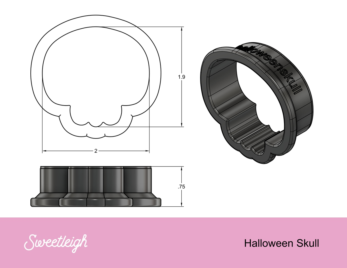 Halloween Skull Cookie Cutter