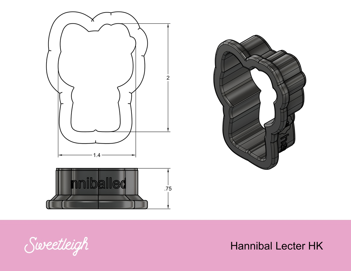 Hannibal Kitty Cookie Cutter