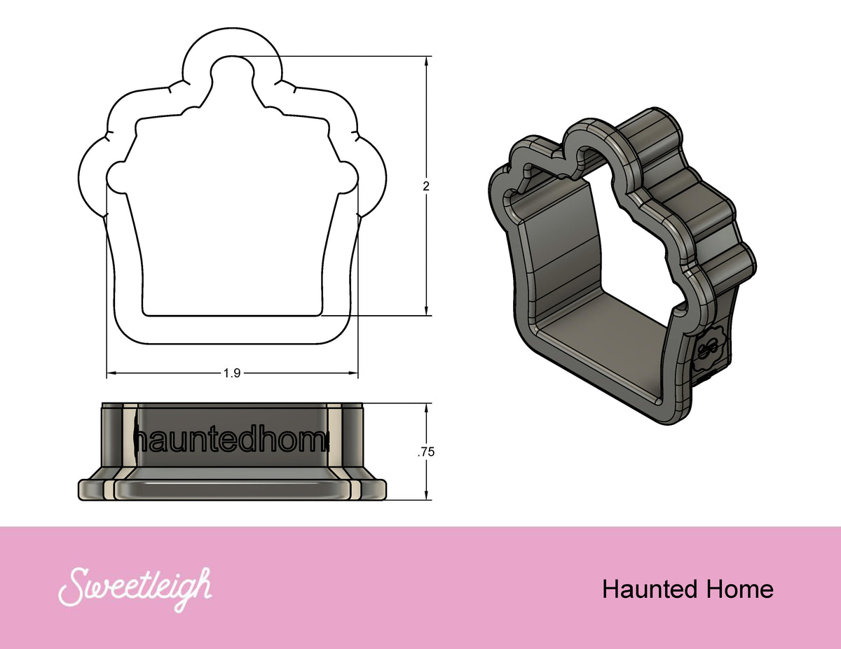 Haunted Home Cookie Cutter