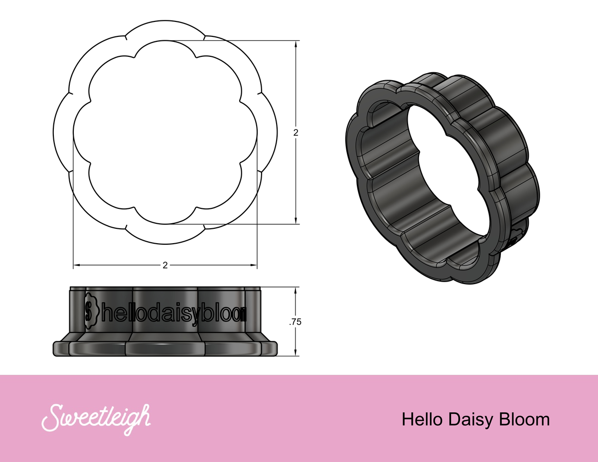 Hello Daisy Bloom Cookie Cutter