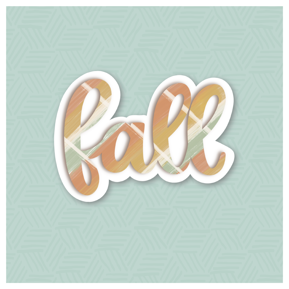 Fall Hand Lettered Cookie Cutter