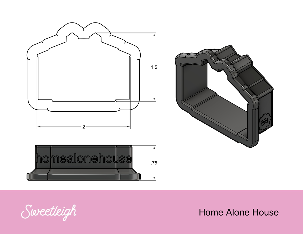 Home Alone McCallister House Cookie Cutter