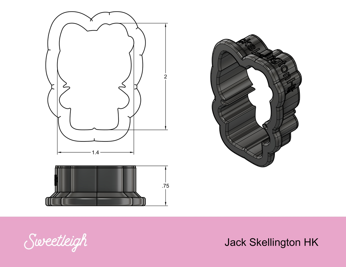 Jack Skellington Kitty Cookie Cutter