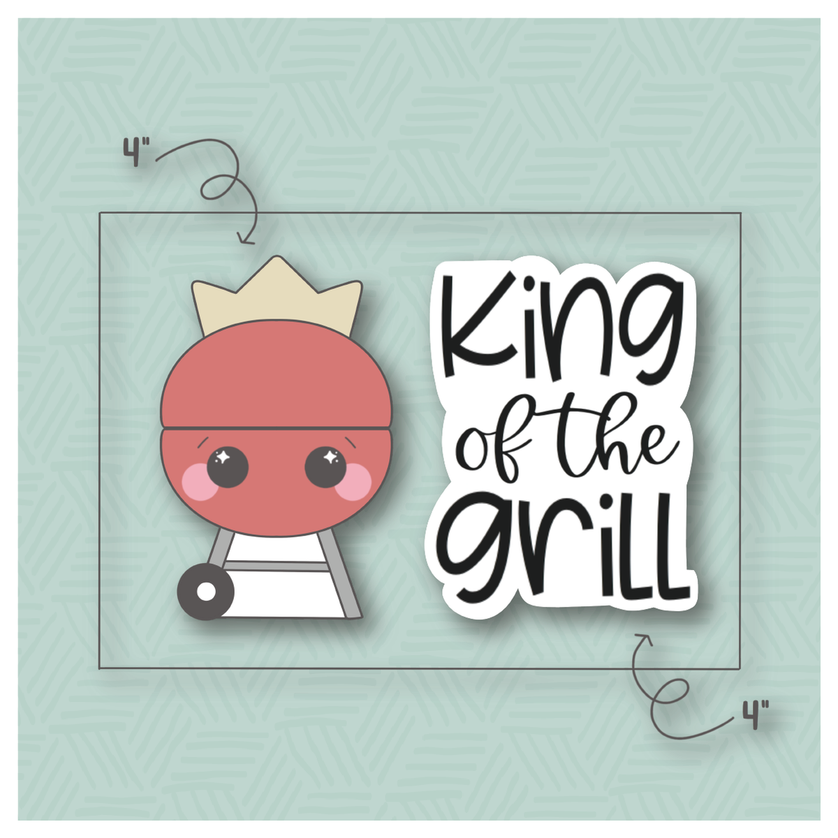 King of the Grill 2023 2 Piece Cookie Cutter Set