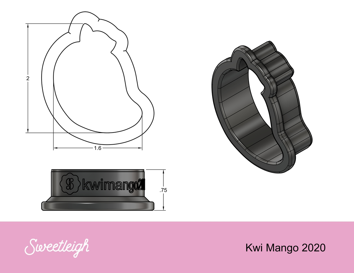 Kawaii Mango 2020 Cookie Cutter