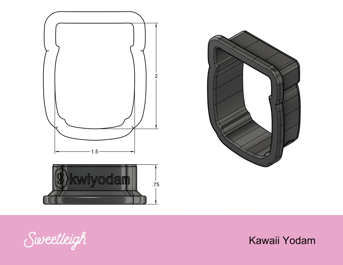 Kawaii Yodam Cookie Cutter