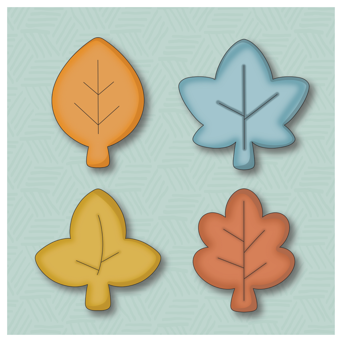 Basic Leaf Mini Cookie Cutter Set