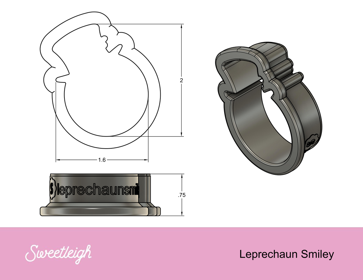 Leprechaun Smiley Cookie Cutter