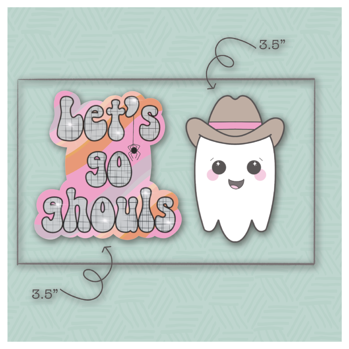 Let&#39;s Go Ghouls 2 Piece Cookie Cutter Set