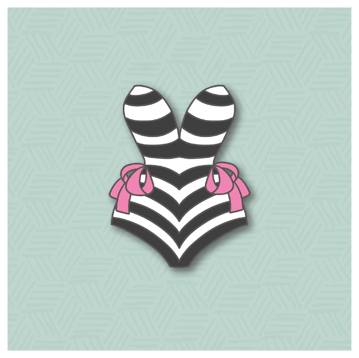 Barbie Retro Swimsuit with Bow Cookie Cutter