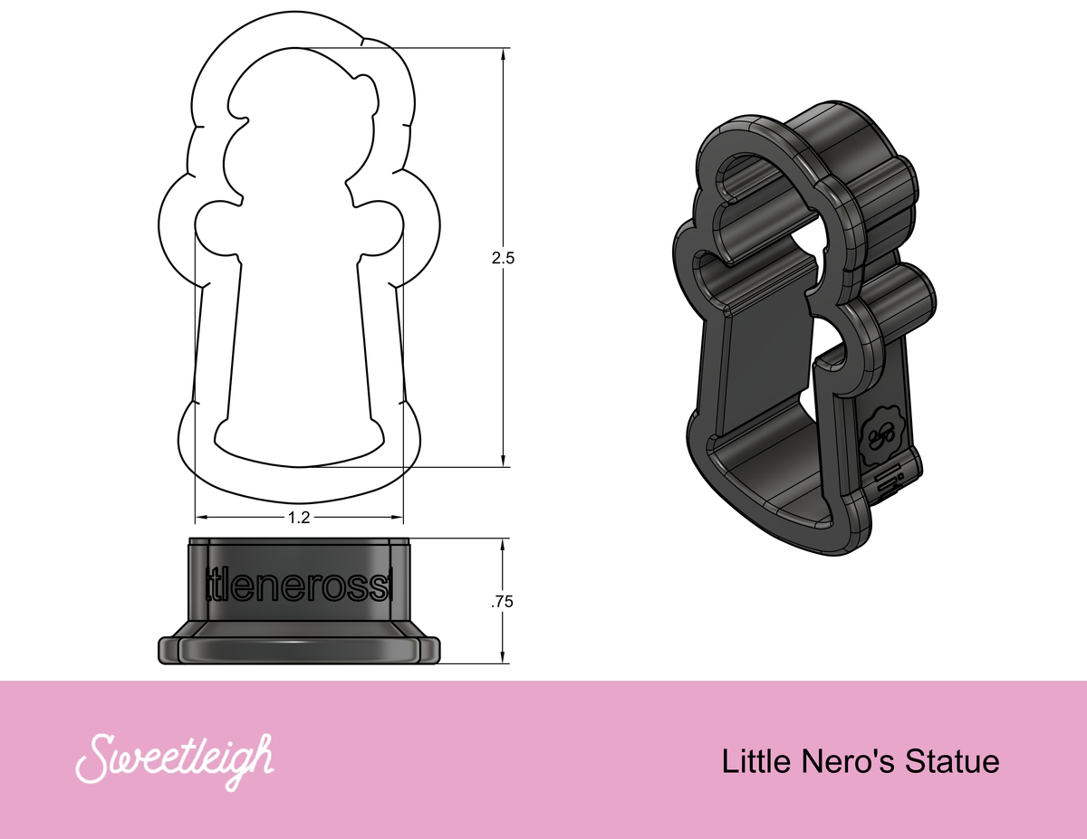 Little Nero&#39;s Statue Cookie Cutter