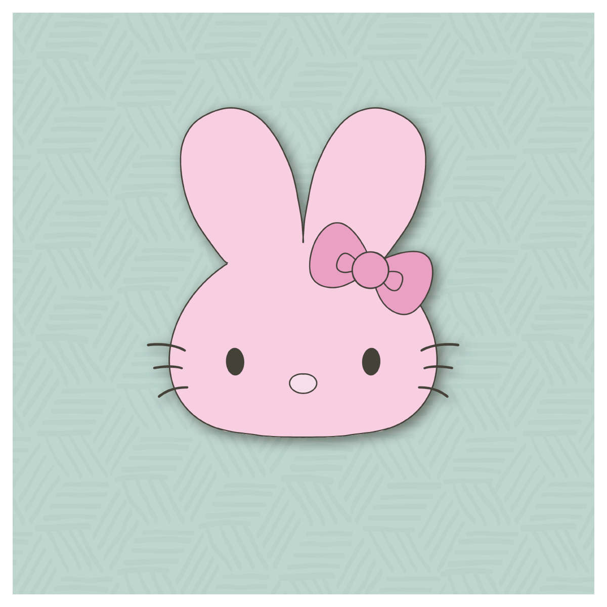 Kitty Mallow Bunny Face Cookie Cutter