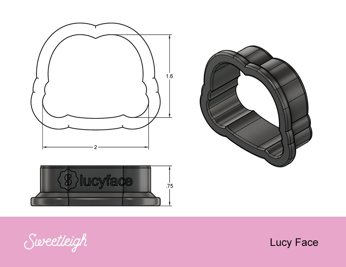 Lucy Face Cookie Cutter