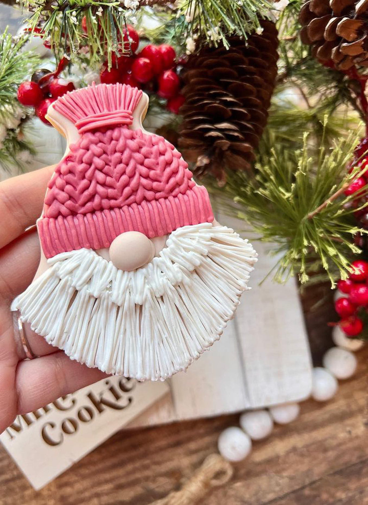 Macrame Gnome Cookie Cutter by MinnieCakes