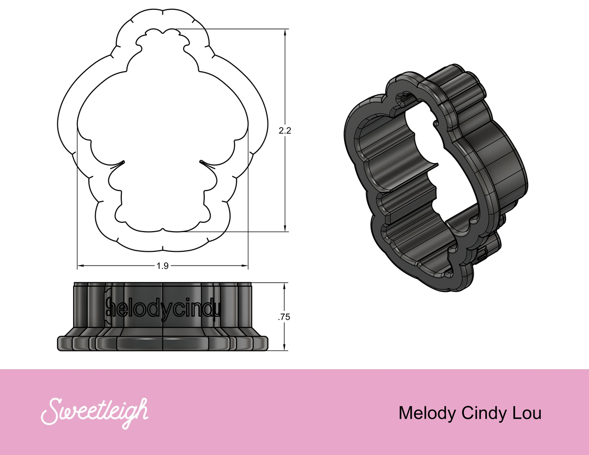 Cindy Lou Who Melody Cookie Cutter