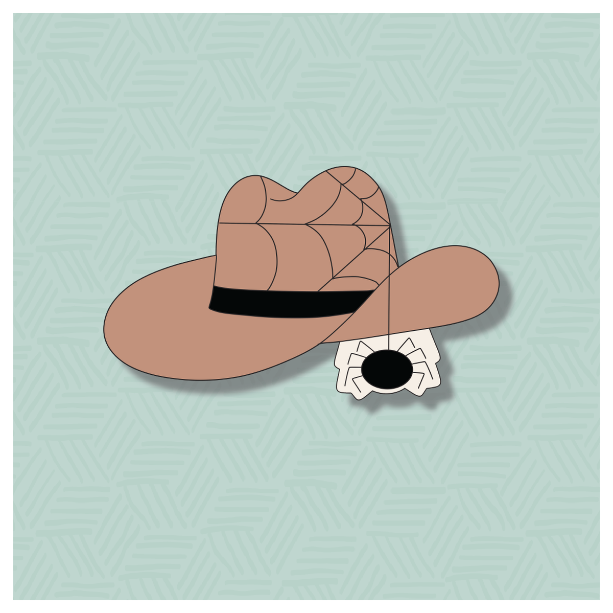 Spider Western Hat Cookie Cutter