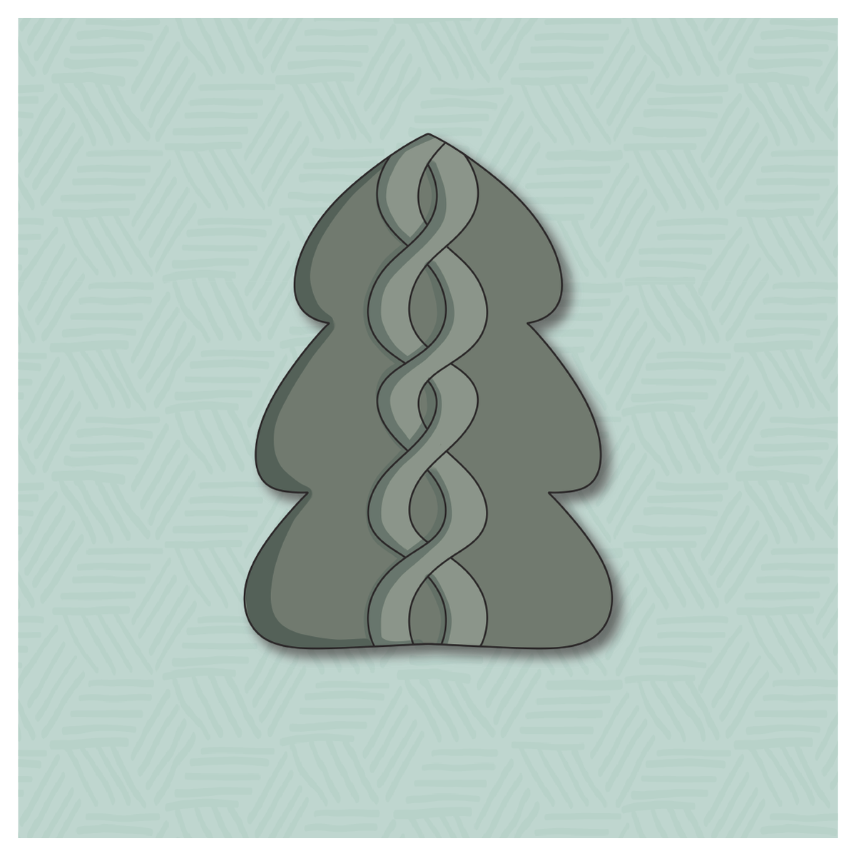 Sweater Christmas Tree Cookie Cutter