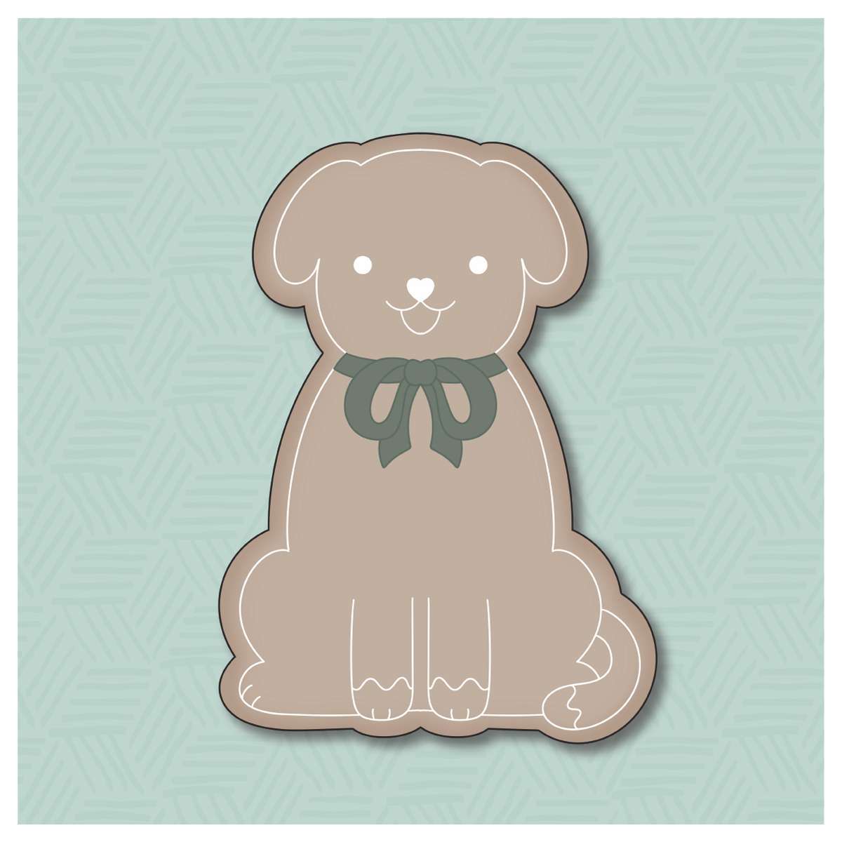 Gingerbread Dog Cookie Cutter