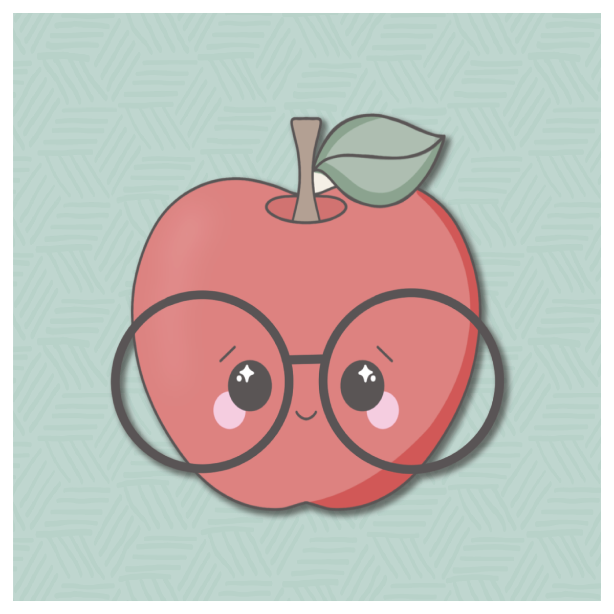 Nerdy School Apple Cookie Cutter