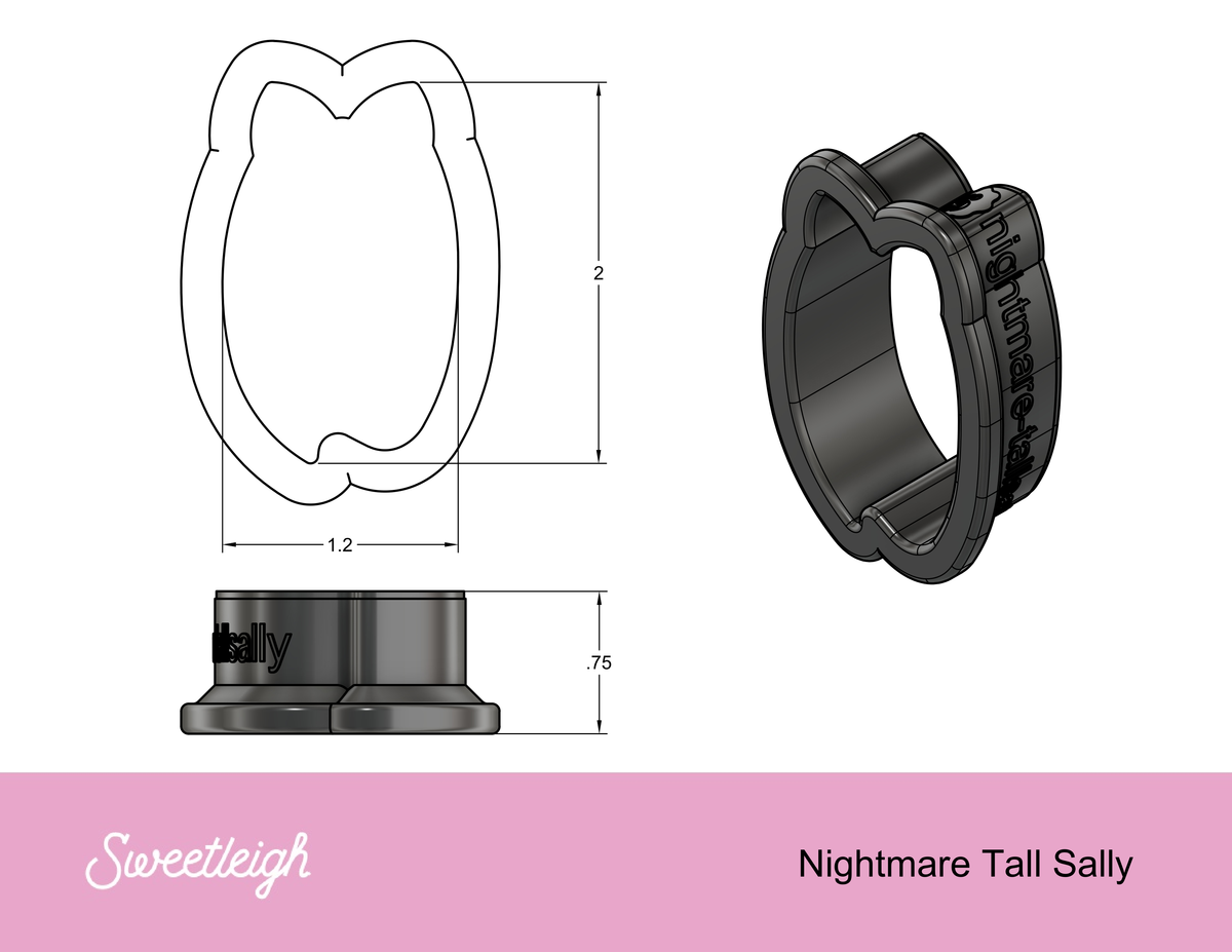 Sally Face &quot;Tall&quot; Cookie Cutter