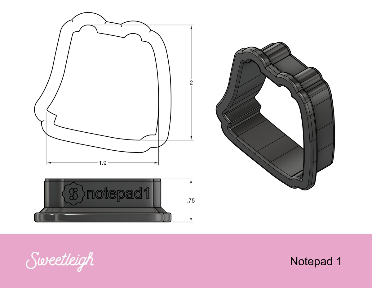 Notepad 1 Cookie Cutter