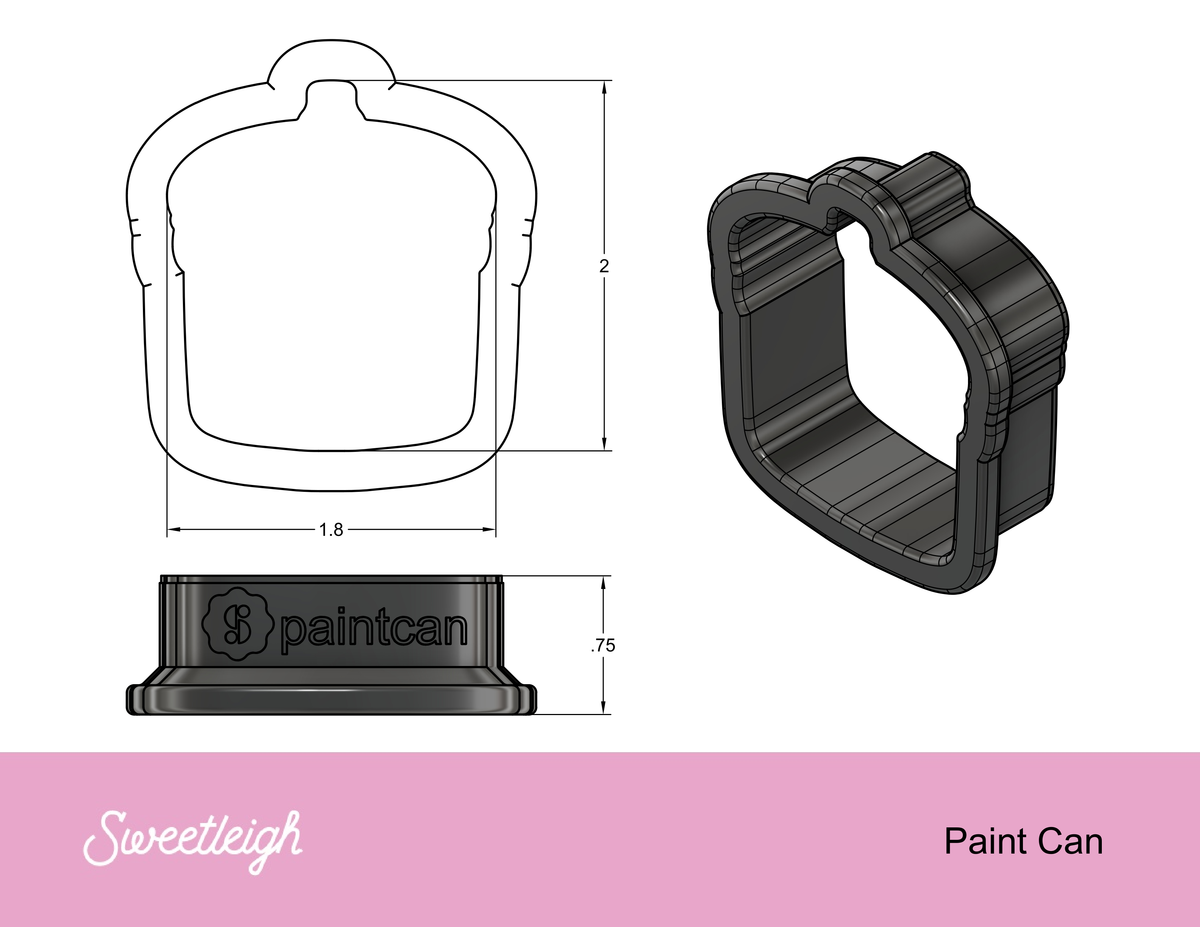 Paint Can Cookie Cutter