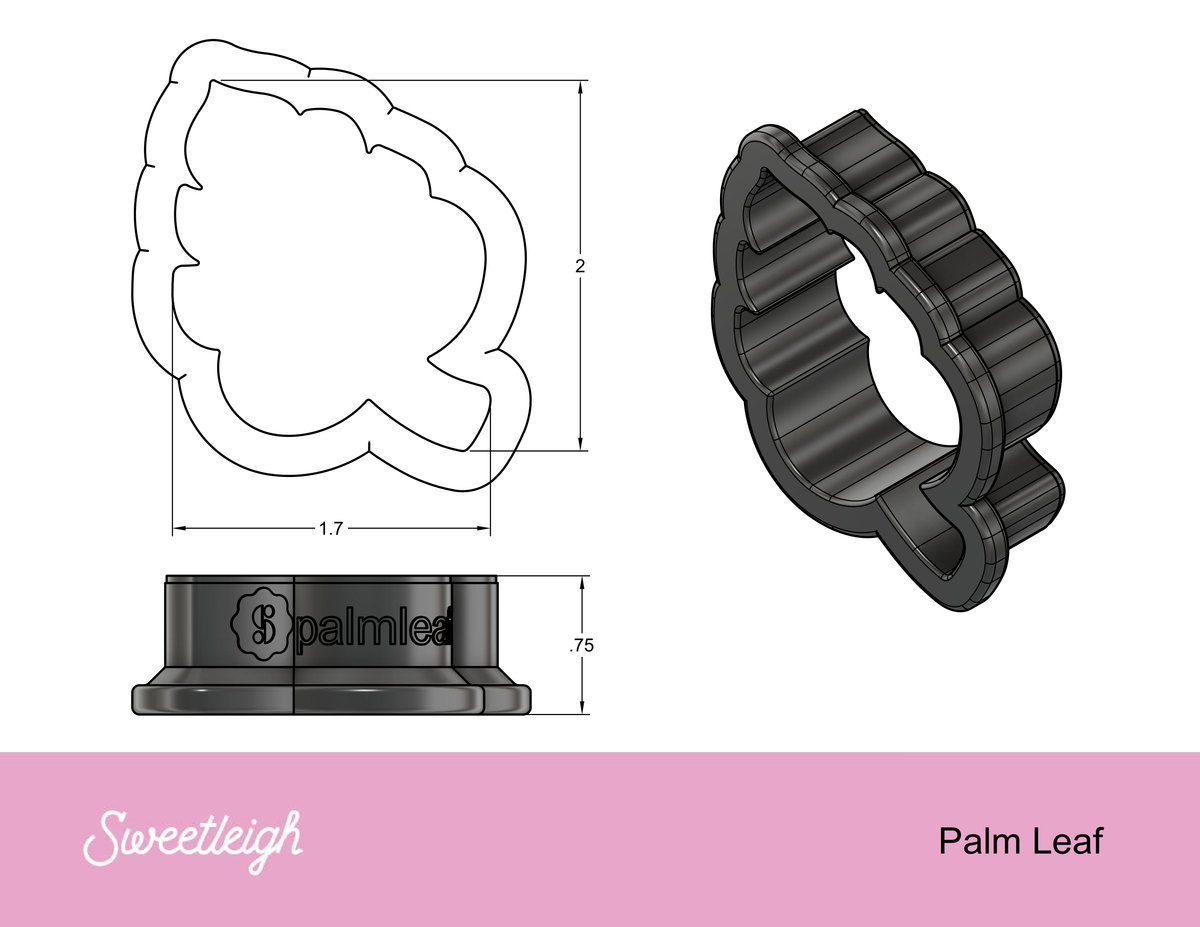 Palm Leaf Cookie Cutter