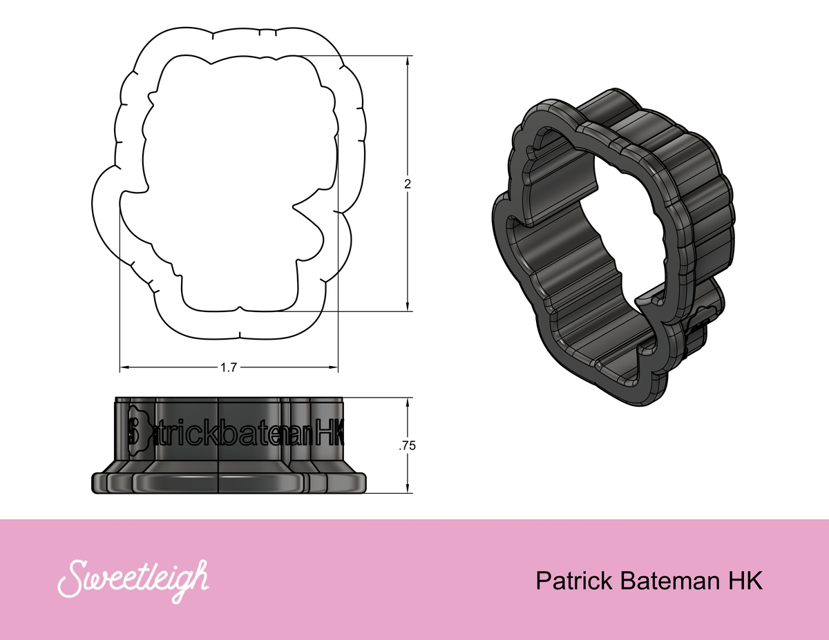 Patrick Bateman Kitty Cookie Cutter