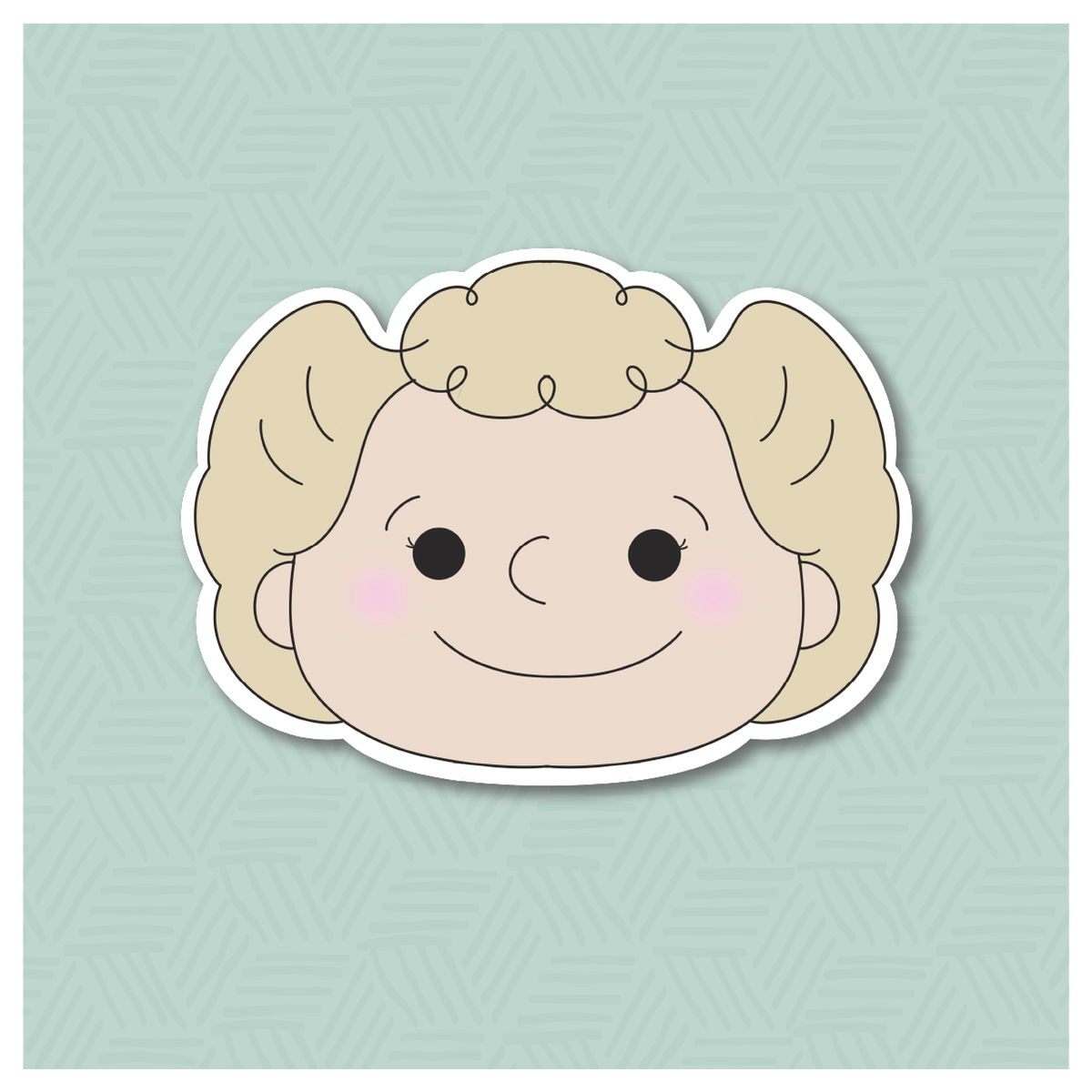 Sally Brown Face Cookie Cutter