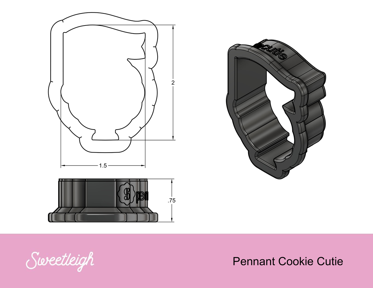 Pennant Cookie Cutie Cookie Cutter