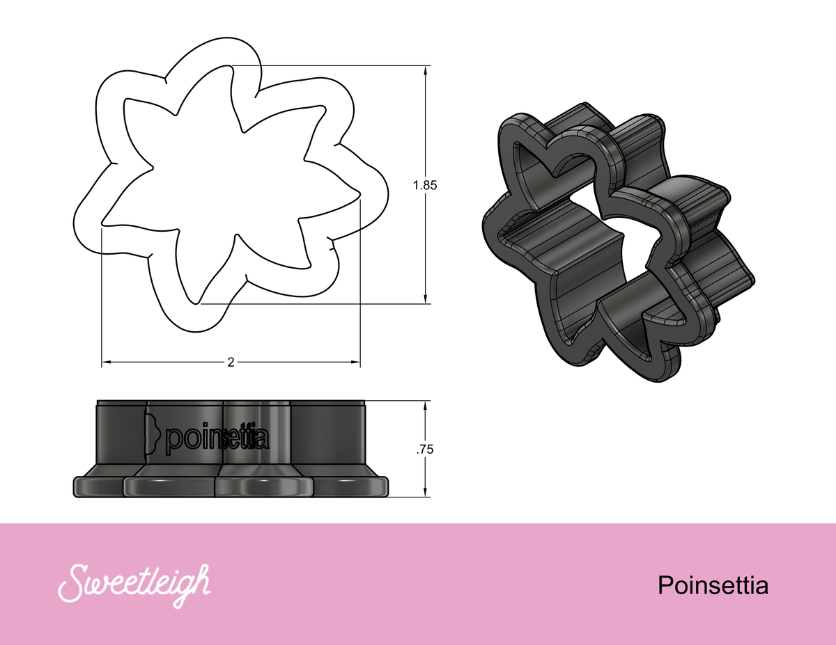 Poinsettia Cookie Cutter