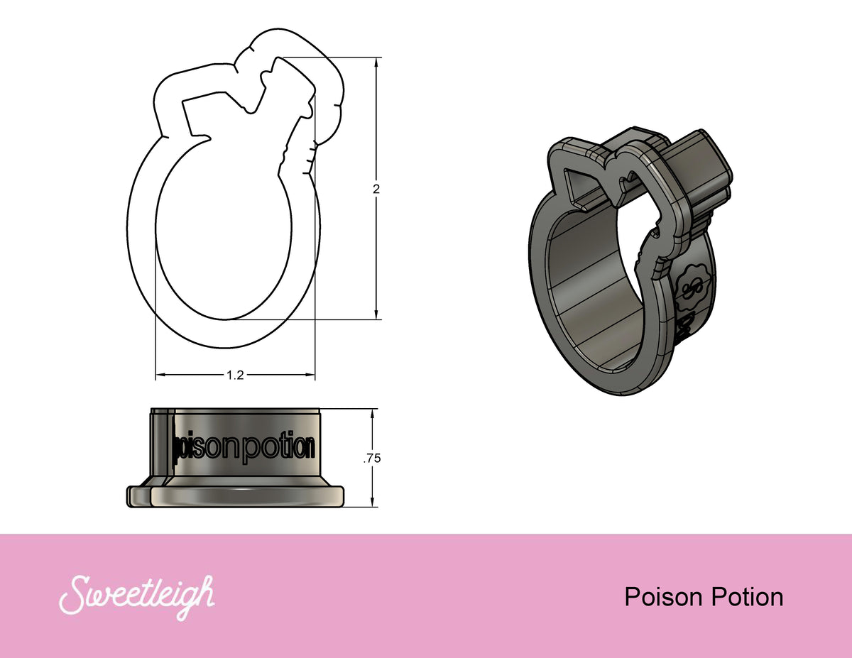 Poison Potion Cookie Cutter