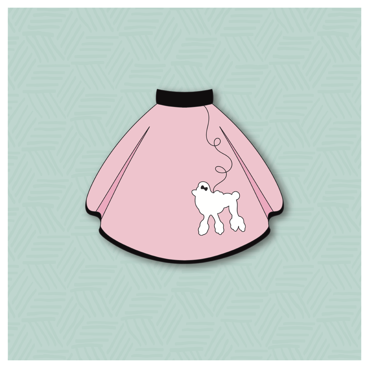 Poodle Skirt 1 Cookie Cutter