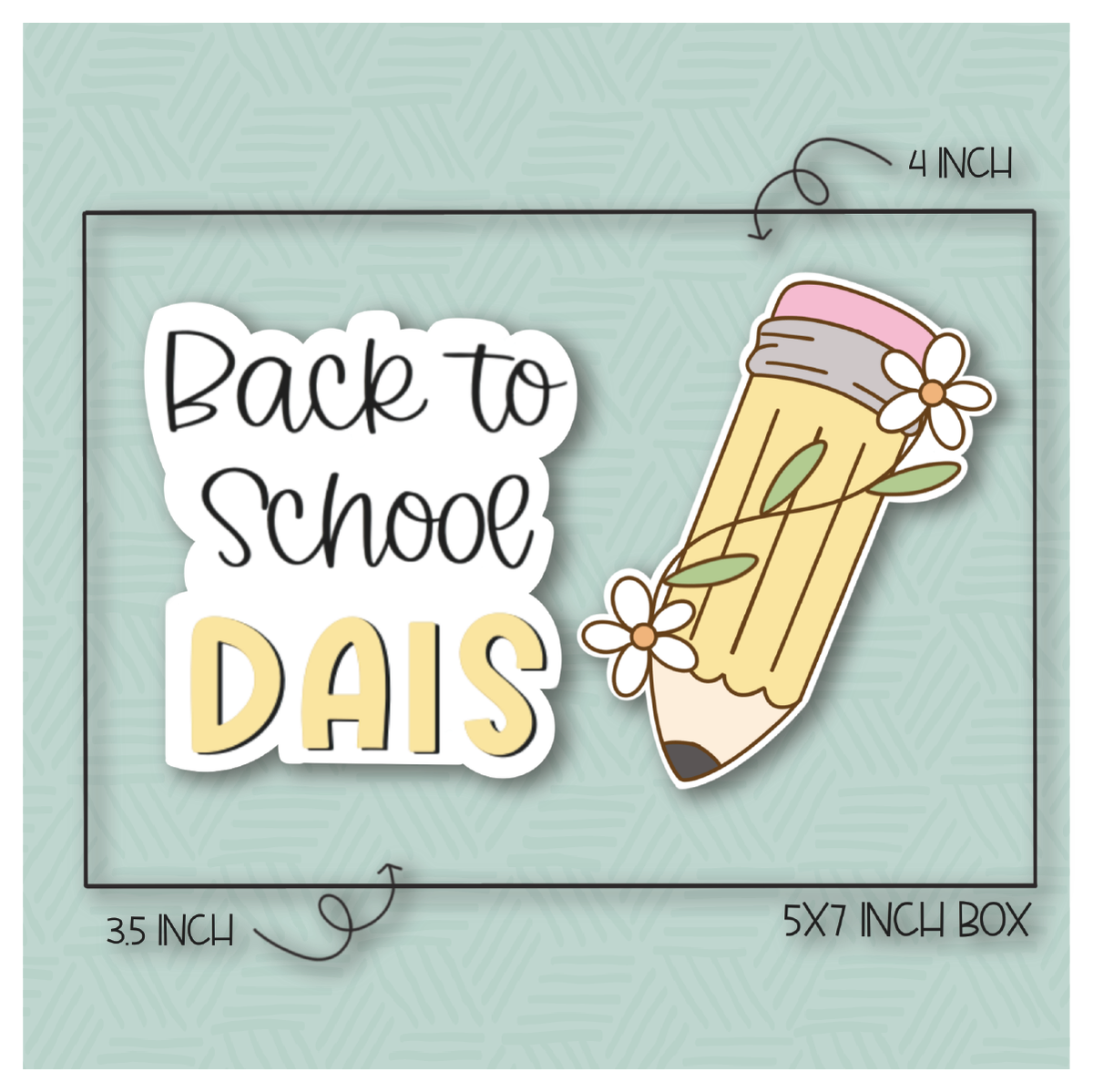 Back To School Dais Cookie Cutter Set